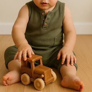 H&M Olive Kids Bodysuit with Pockets